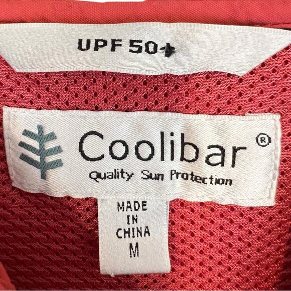 Coolibar Packable Sun protection Hooded Nylon Jacket Pull-on Anorak Peachy Pink - Picture 3 of 12